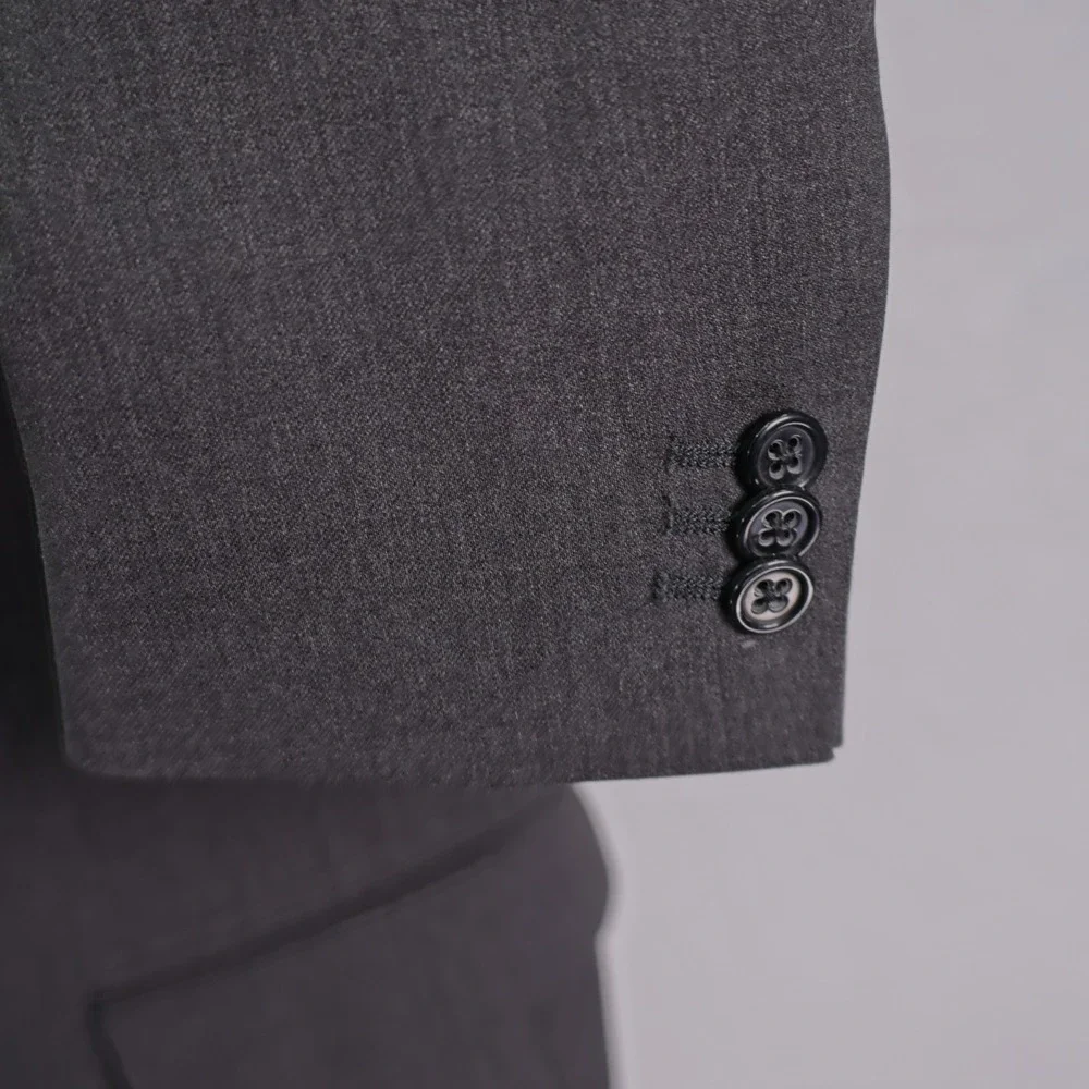 Banana Republic Wool Blazer Gray 38R / Slim 40R Lanificio Filli Cerruti Modern F